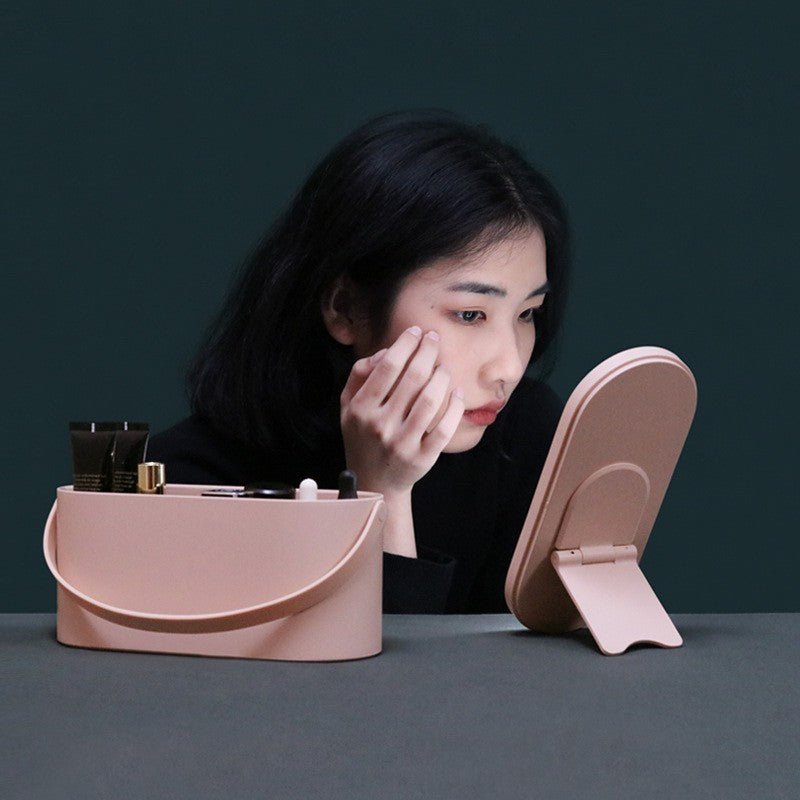 LED Makeup Mirror & Storage Box